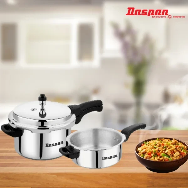 Daspan OuterLid Pressure Cooker Combi Pack  3+ 2 Ltr